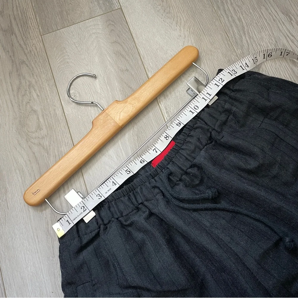 424 Wool Pants baggy layered mens Black (small) streetwear hype lounge casual